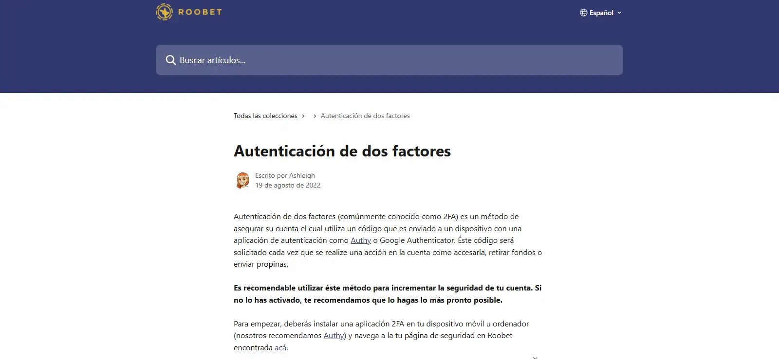 Área de verificación de identidad de una cuenta Roobet con opciones para cargar documentación